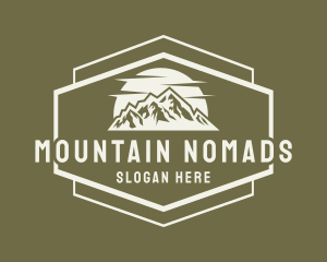 Mountain Sun Hiking logo design