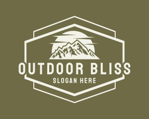 Mountain Sun Hiking logo design