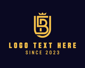 Trust - Crown Security Shield Letter B logo design