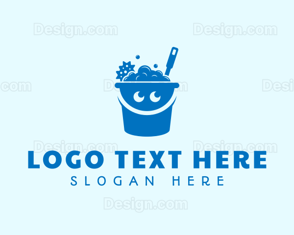 Cleaning Bucket Smile Logo