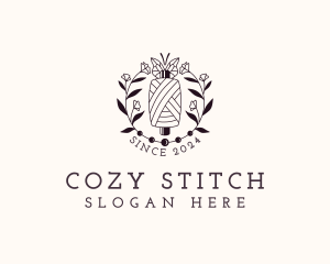 Sewing Floral Thread logo design