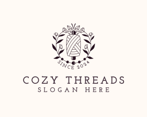 Sewing Floral Thread logo design