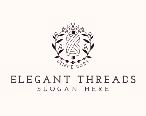 Sewing Floral Thread logo design