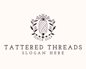 Sewing Floral Thread logo design