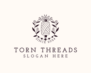 Sewing Floral Thread logo design