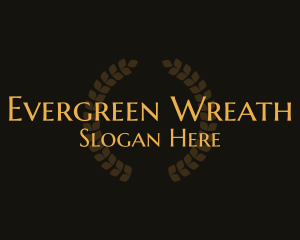 Formal Legal Wreath logo design