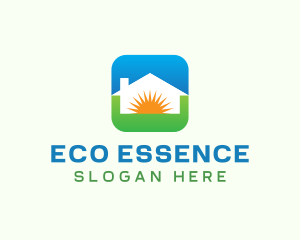 Sun Eco House logo design