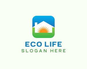 Sun Eco House logo design