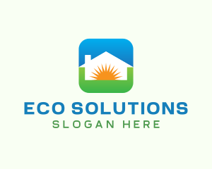 Sun Eco House logo design