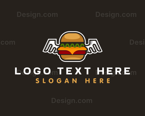 Cheese Burger Wings Logo