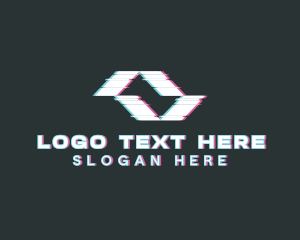 Generic Cyber Glitch logo