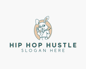 Hiphop Bunny Rabbit logo