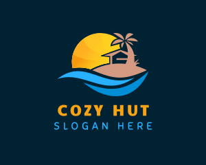 Summer Palm Tree Hut logo