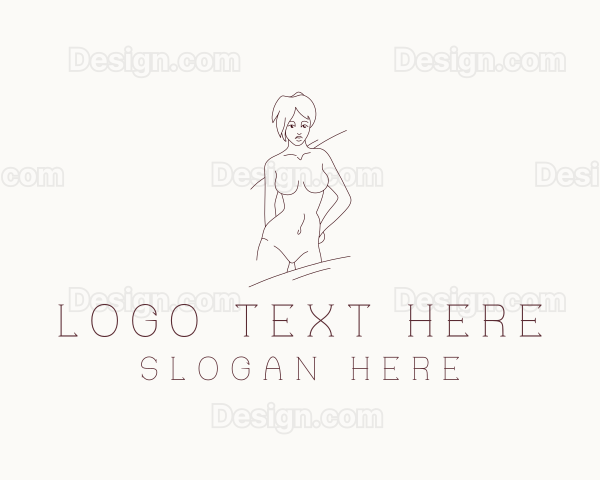 Nude Woman Body Logo