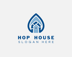 House Pipe Droplet Repair logo design