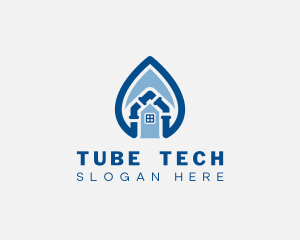 House Pipe Droplet Repair logo design