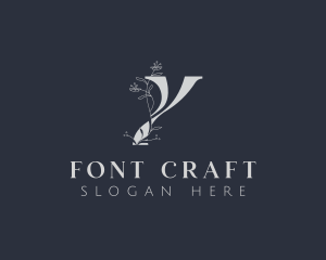 Elegant Floral Beauty Letter Y Logo