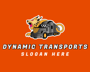 Lynx Logistics Truck logo design