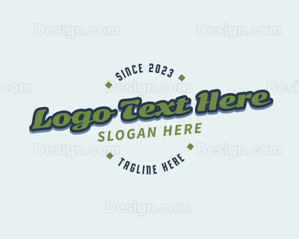 Retro Funky Business Logo