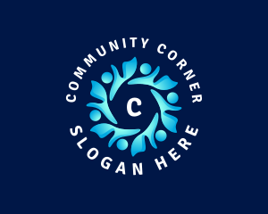 Human Community People logo design