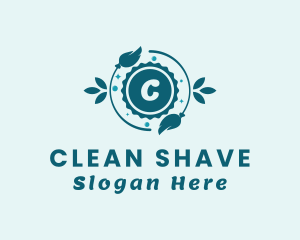 Sun Leaf Cleaning Broom  logo design