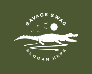 Crocodile Alligator Reptile logo