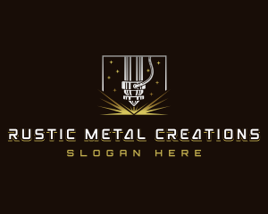 Machine Laser Metalwork logo design