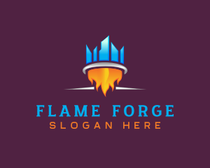 Ring Fire Ice logo design