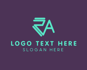 Generic Monogram Letter RA logo