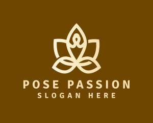 Lotus Yoga Meditation logo design