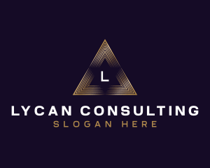 Triangle Finance Consultant logo design