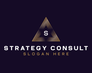 Triangle Finance Consultant logo design