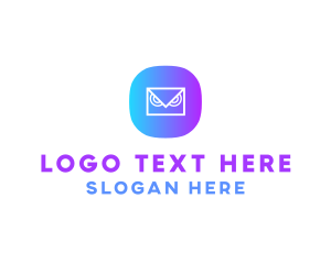 Messaging Owl App logo design