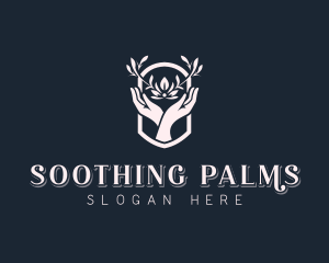 Wellness Floral Hands logo