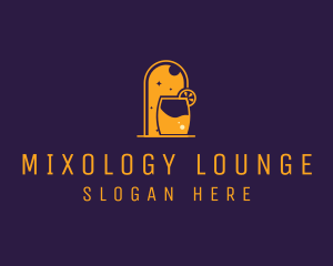 Orange Cocktail Bar logo design