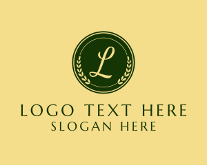 Natural Wreath Stamp logo