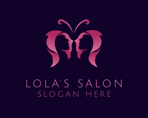 Butterfly Wings Salon logo design