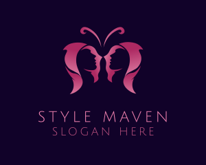 Butterfly Wings Salon logo design