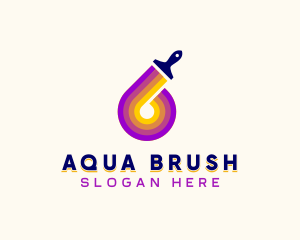 Paint Brush Painting logo design