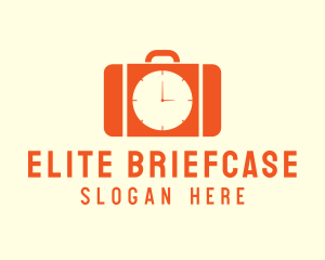 Orange Briefcase Clock logo