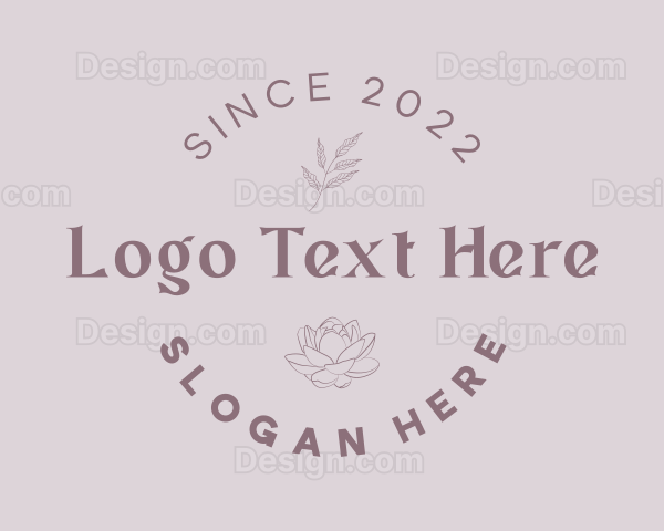 Lotus Floral Circle Logo