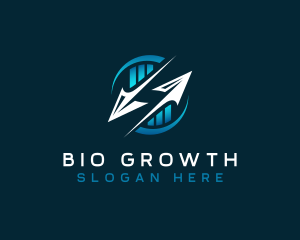 Growth Investment Graph logo design