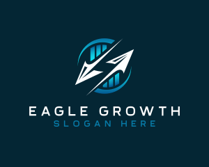 Growth Investment Graph logo design