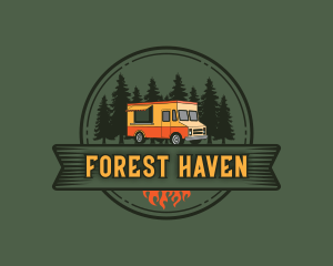 Forest Camper Van logo design