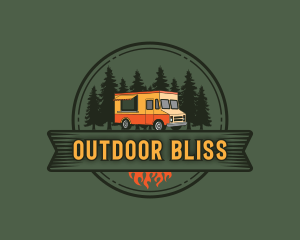 Forest Camper Van logo design