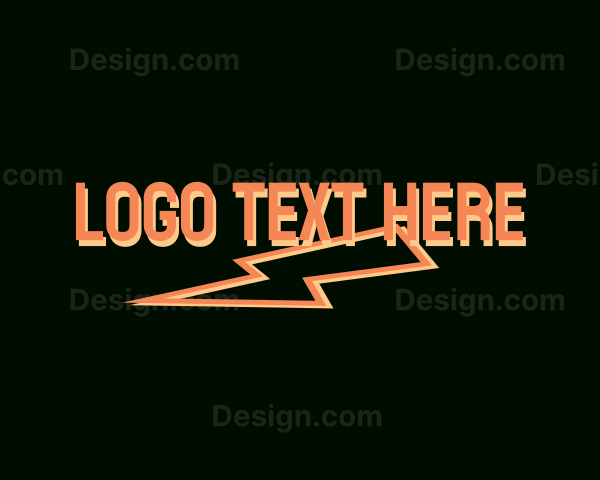 Simple Electric Wordmark Logo