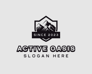 Mountain Peak Hiking logo design