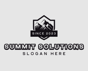 Mountain Peak Hiking logo design