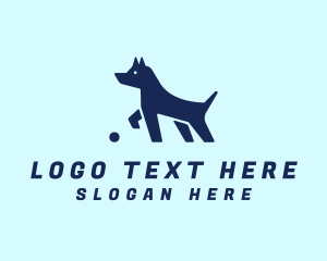 Blue Pet Puppy Logo