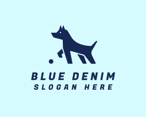 Blue Pet Puppy logo design